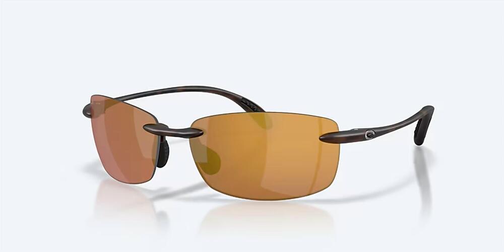 NEW COSTA DEL MAR ballast sunglasses in matte tortoise/gold mirror 580p